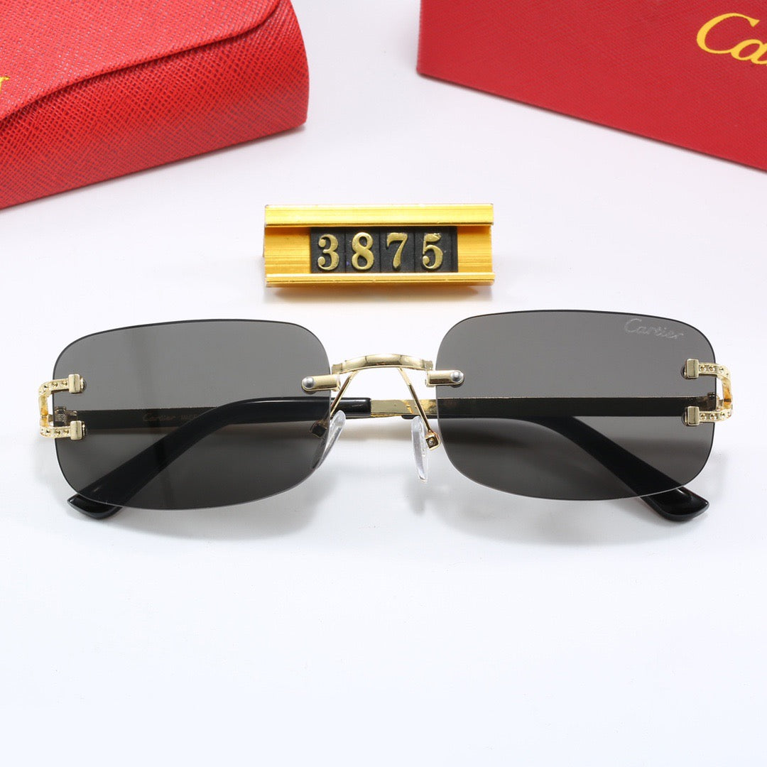 5-color fashionable CAR letter sunglasses