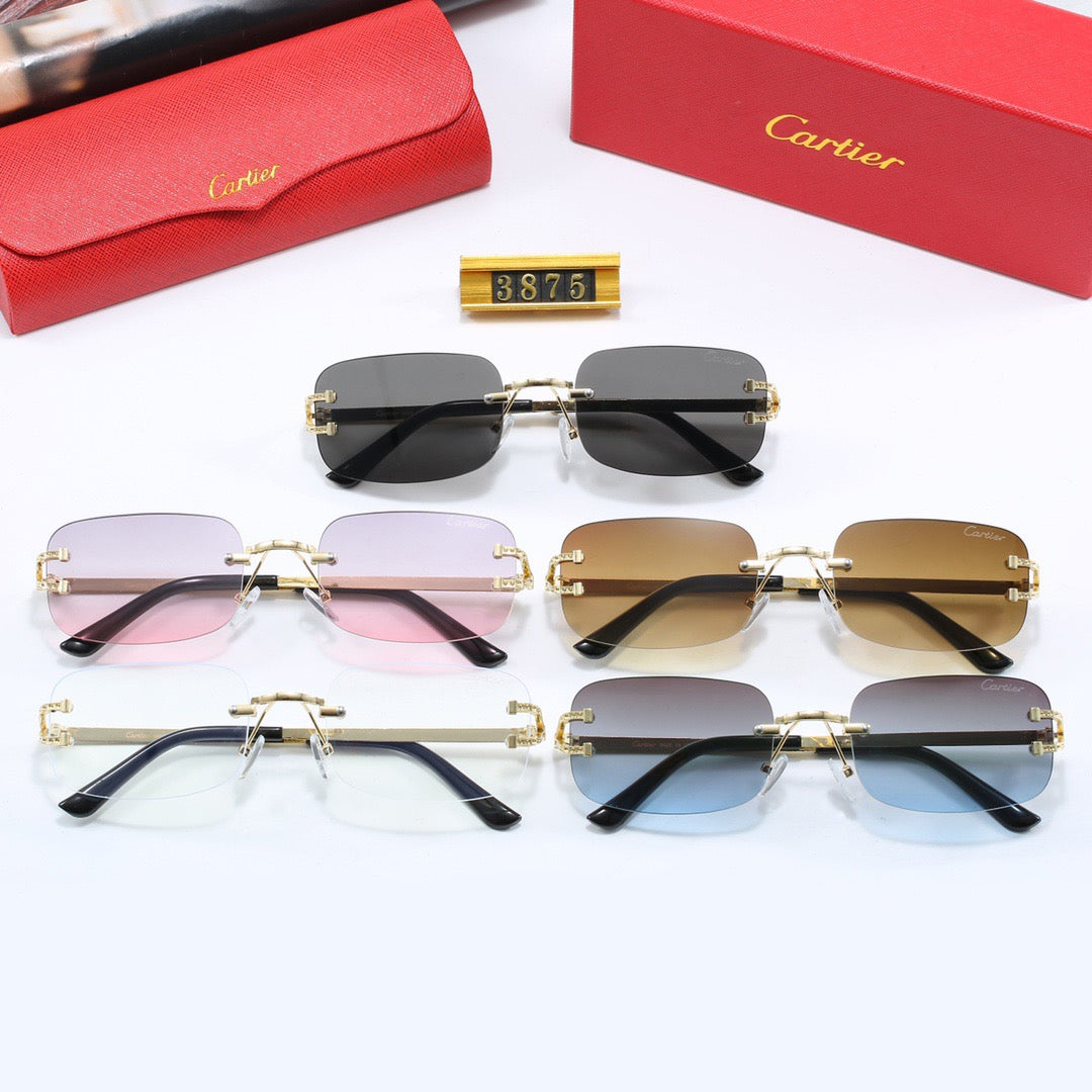 5-color fashionable CAR letter sunglasses