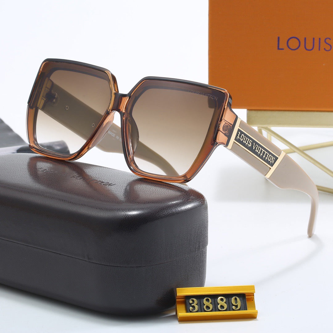 5-color fashionable four-leaf clover letter sunglasses