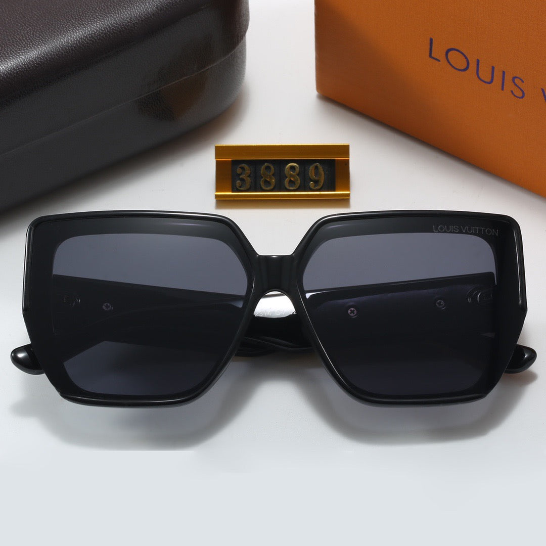 5-color fashionable four-leaf clover letter sunglasses