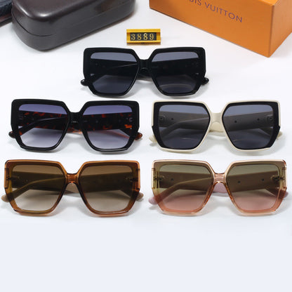 5-color fashionable four-leaf clover letter sunglasses