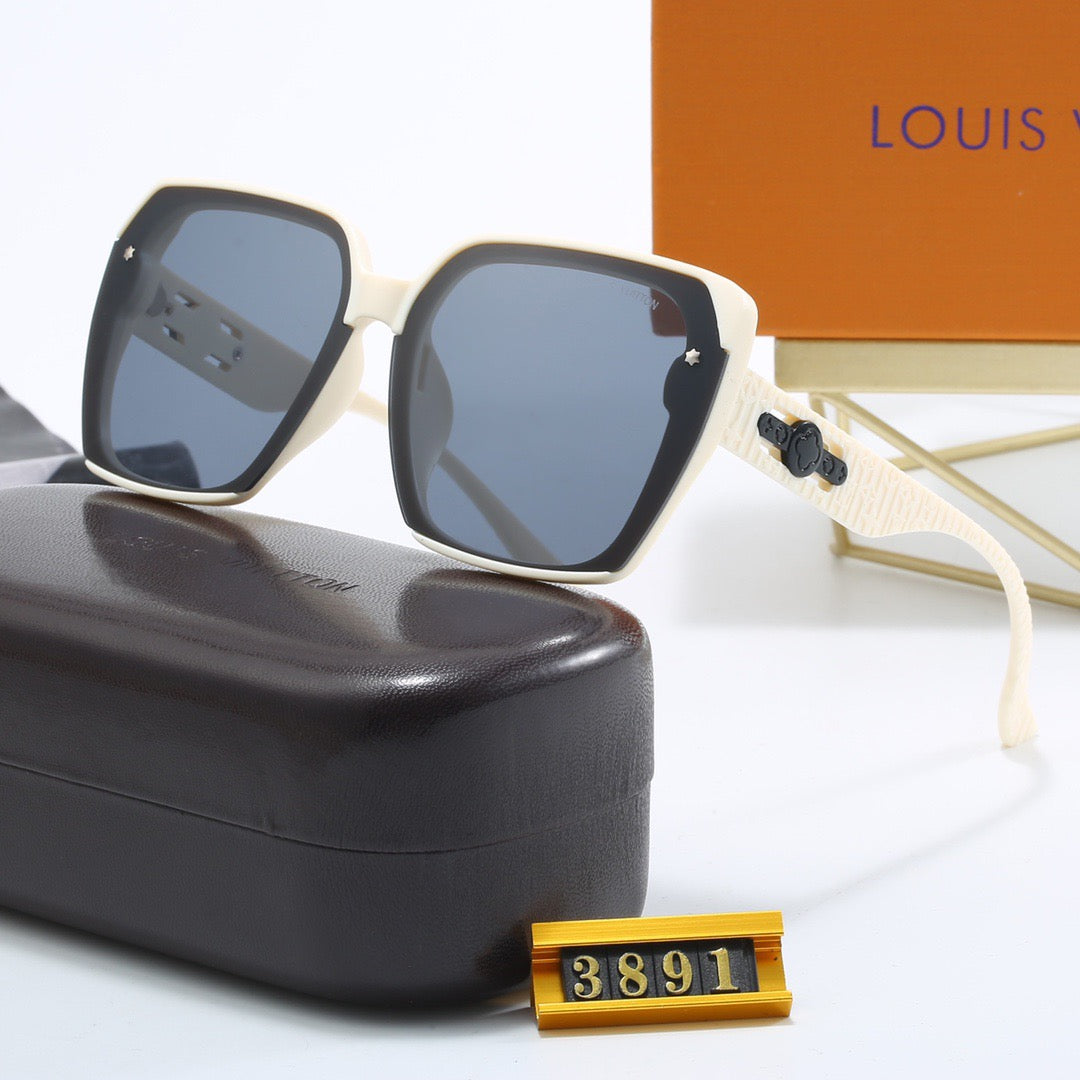 4-color fashionable four-leaf clover letter sunglasses