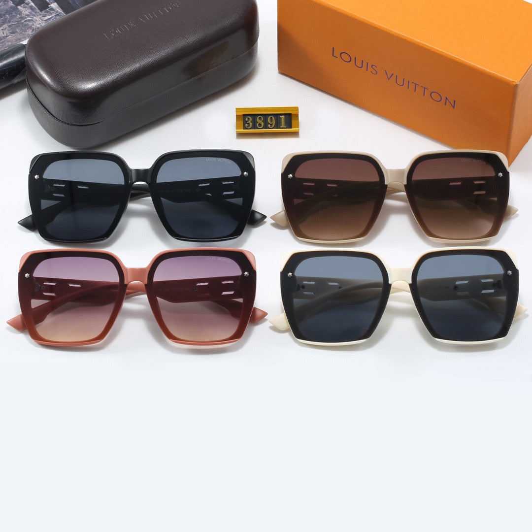 4-color fashionable four-leaf clover letter sunglasses