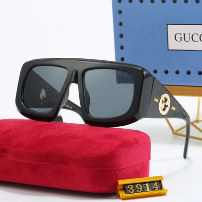 4-color fashionable PR letter temple sunglasses