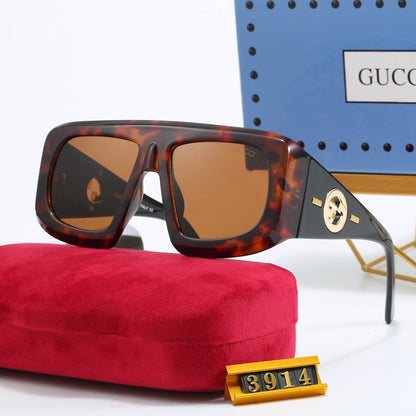 4-color fashionable PR letter temple sunglasses