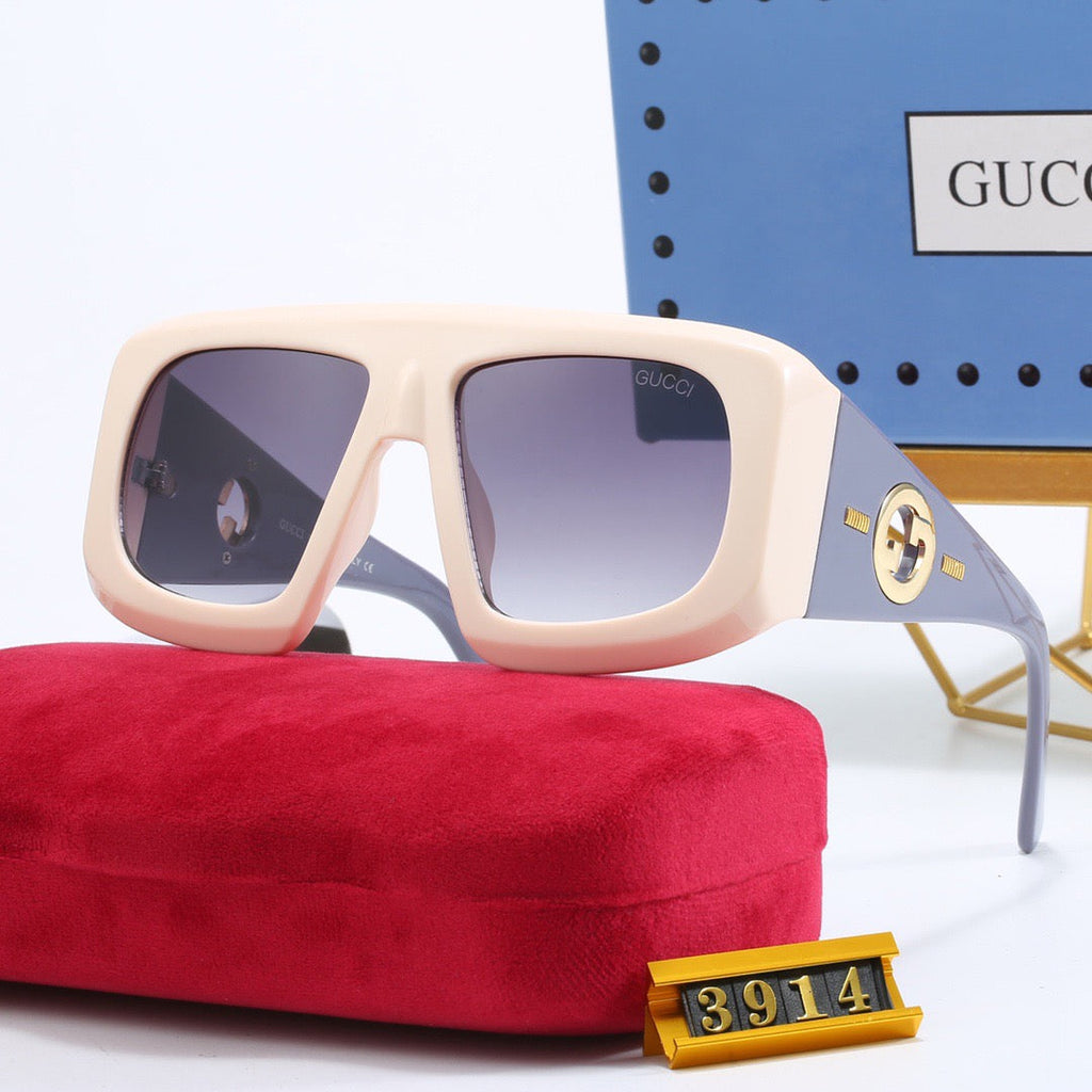 4-color fashionable PR letter temple sunglasses