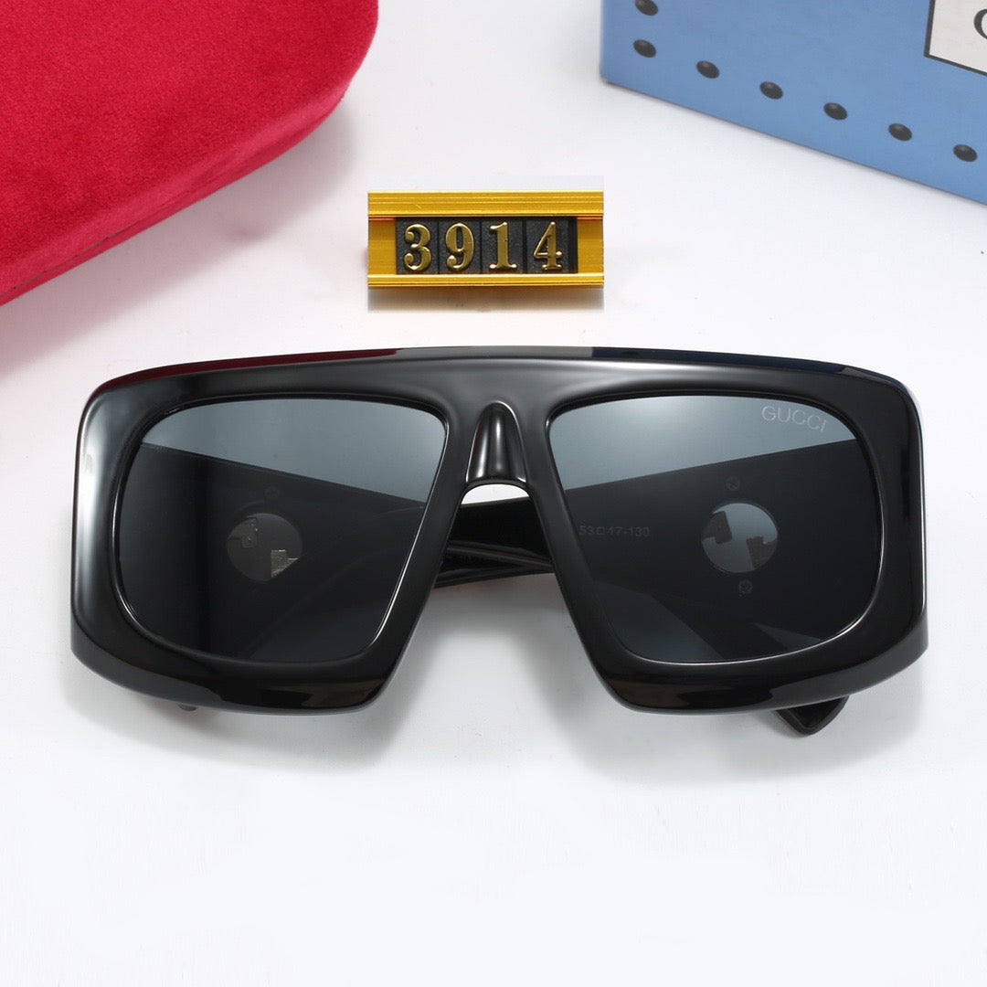 4-color fashionable PR letter temple sunglasses
