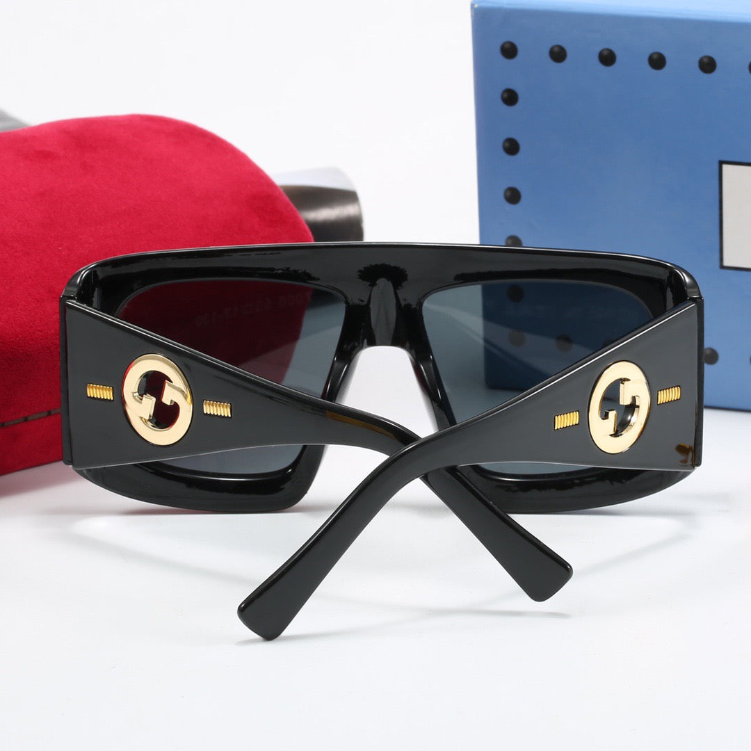 4-color fashionable PR letter temple sunglasses