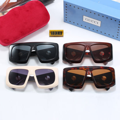 4-color fashionable PR letter temple sunglasses