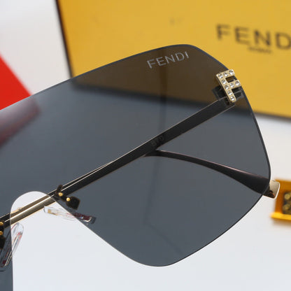 5-color fashionable FF letter temple sunglasses