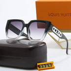 5-color fashion four-leaf clover letter temple sunglasses