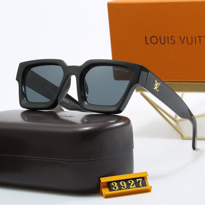 4-color fashion four-leaf clover letter temple sunglasses