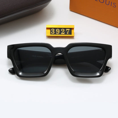 4-color fashion four-leaf clover letter temple sunglasses