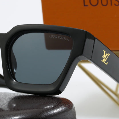 4-color fashion four-leaf clover letter temple sunglasses