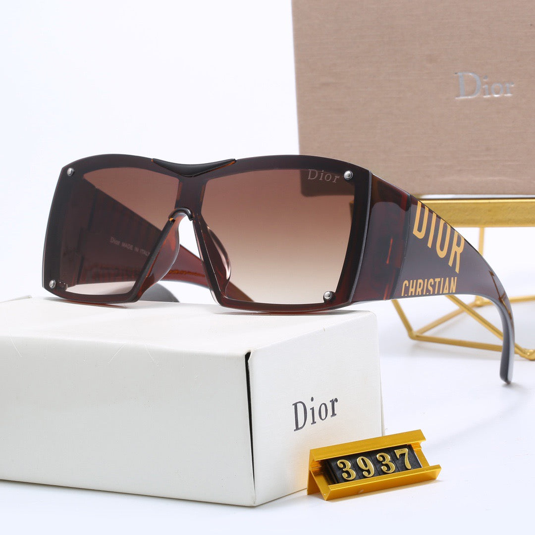 4-color luxury CD letter printed frame sunglasses