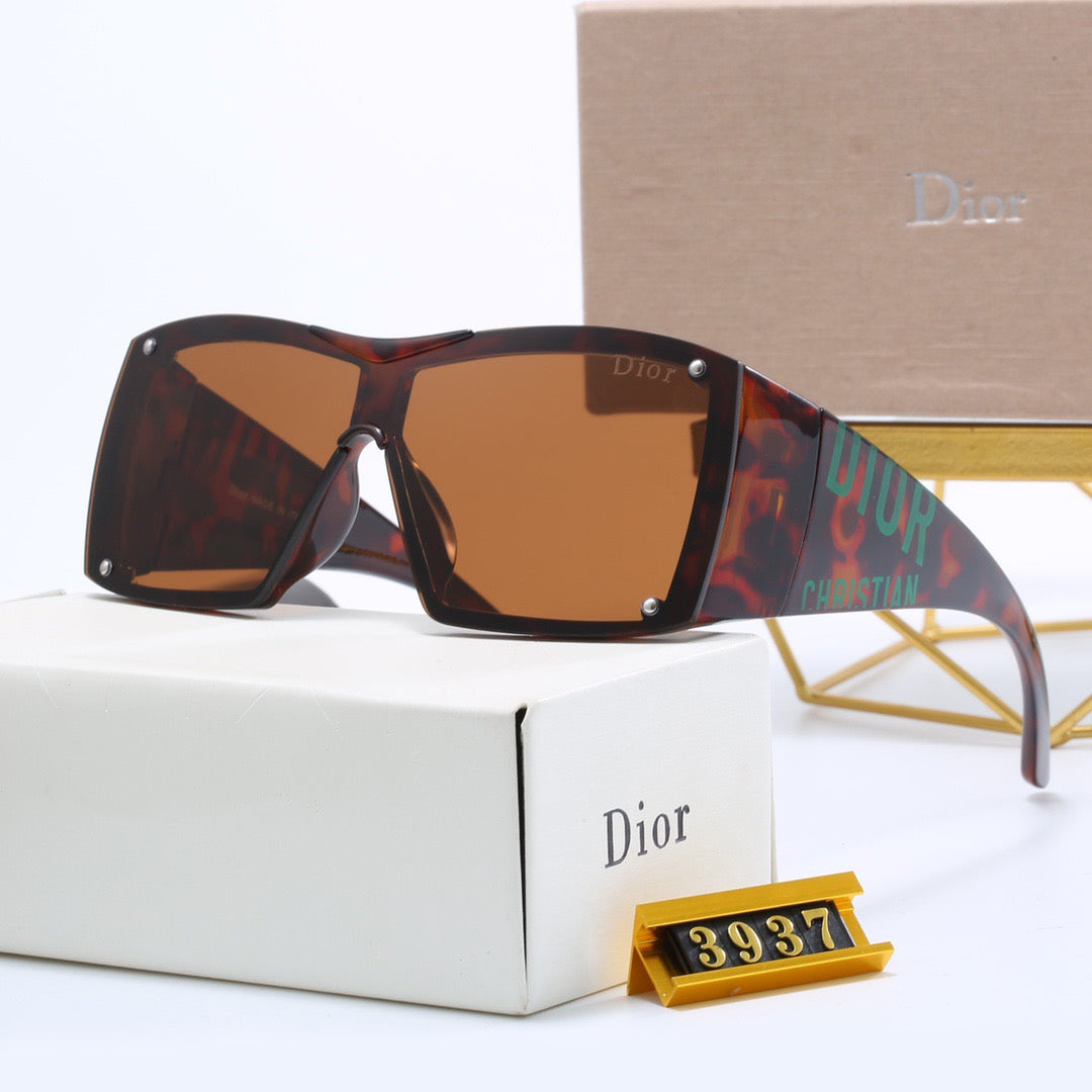 4-color luxury CD letter printed frame sunglasses