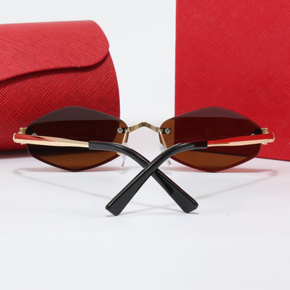 5-color luxury CAR letter printed frame sunglasses