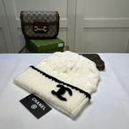 Fashionable plush CC knitted hat