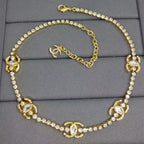 CC rhinestone necklace
