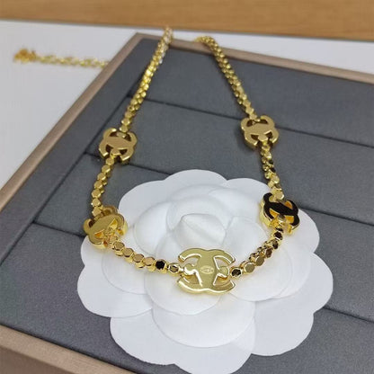 CC rhinestone necklace