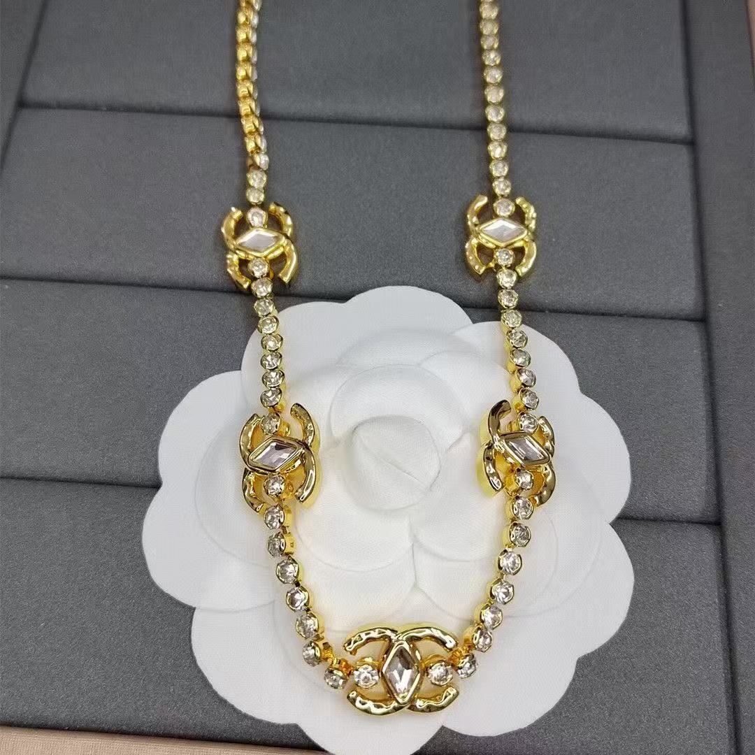 CC rhinestone necklace