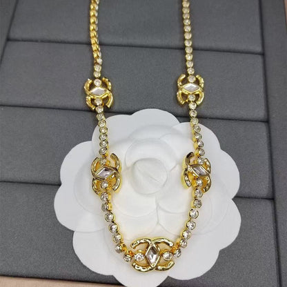 CC rhinestone necklace