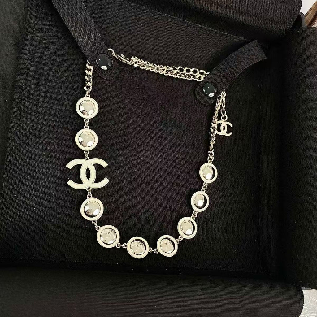 CC rhinestone necklace