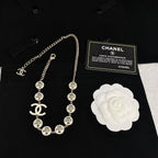 CC rhinestone necklace