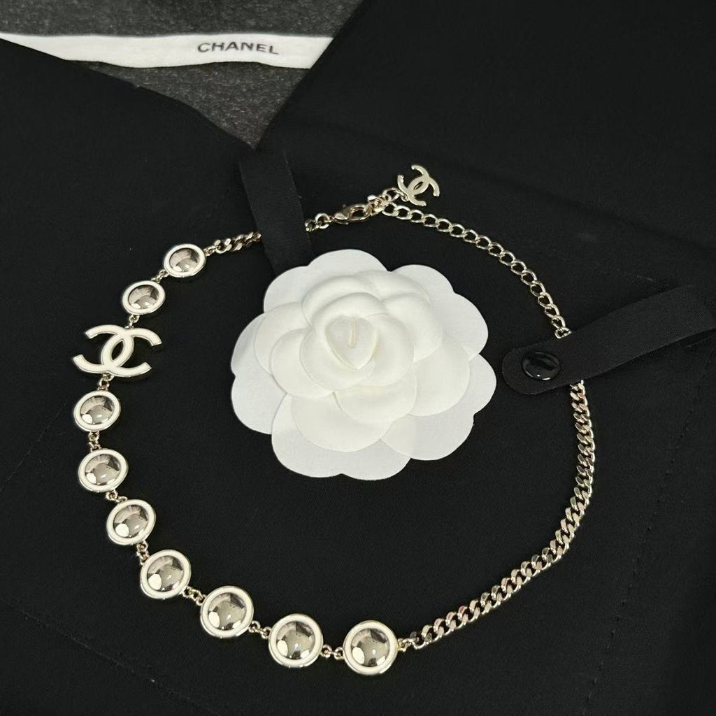 CC rhinestone necklace