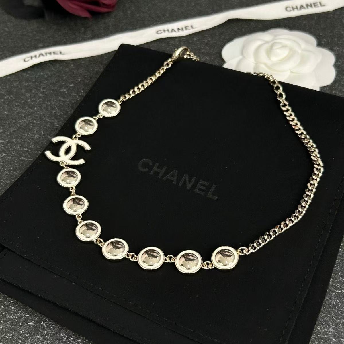 CC rhinestone necklace