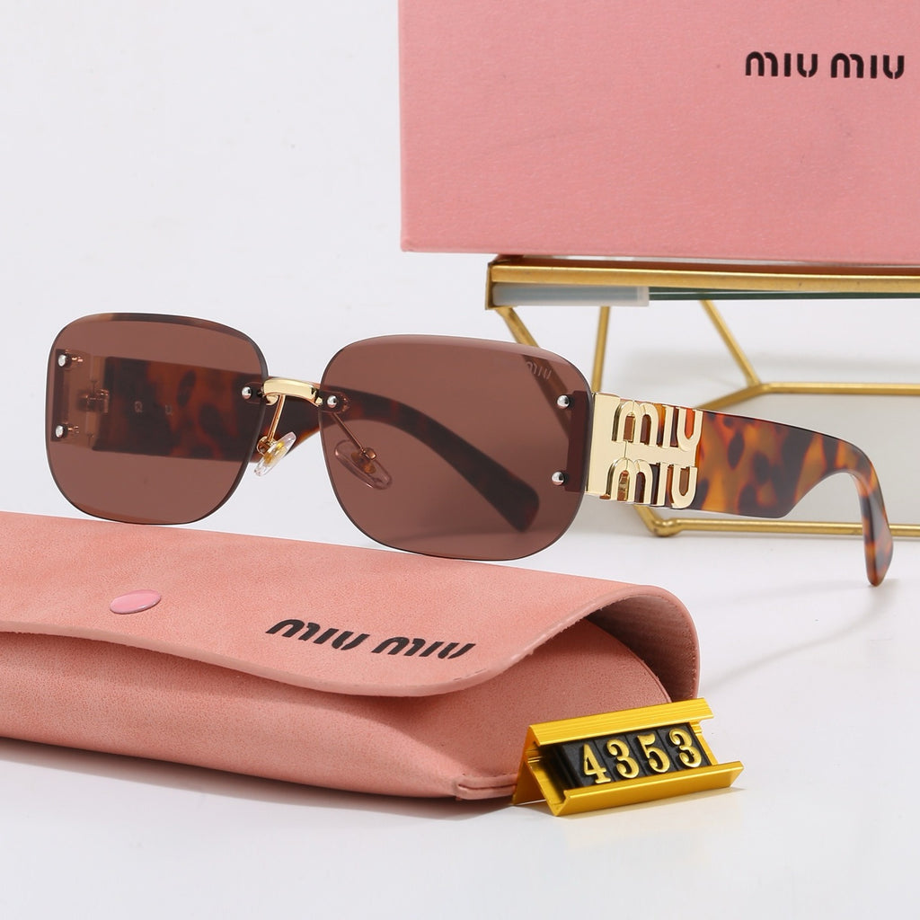 4-Color Fashion "MM" Letter Sunglasses