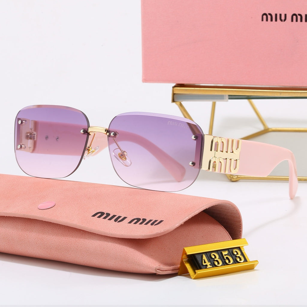 4-Color Fashion "MM" Letter Sunglasses