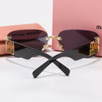 4-Color Fashion "MM" Letter Sunglasses