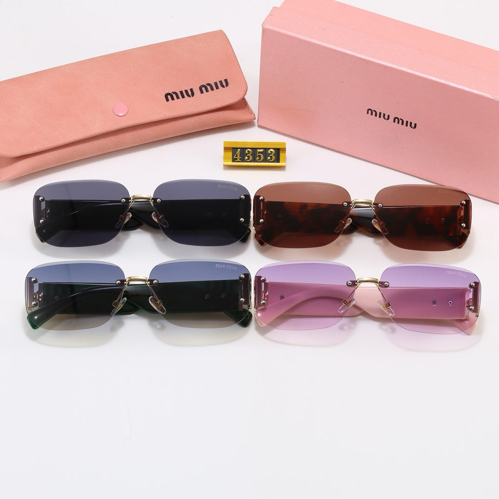 4-Color Fashion "MM" Letter Sunglasses