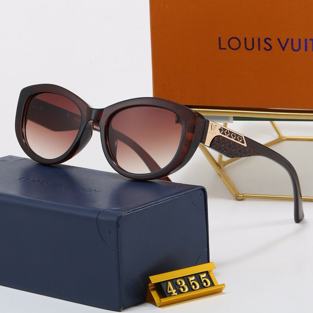 4-Color Stylish Four-Leaf Clover &amp; Letter Sunglasses