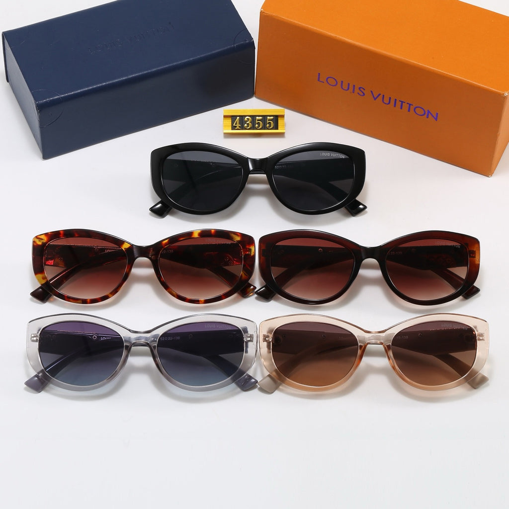 4-Color Stylish Four-Leaf Clover &amp; Letter Sunglasses