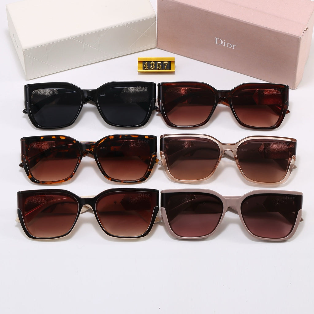 6-Color Fashion Sunglasses with CD Lettering