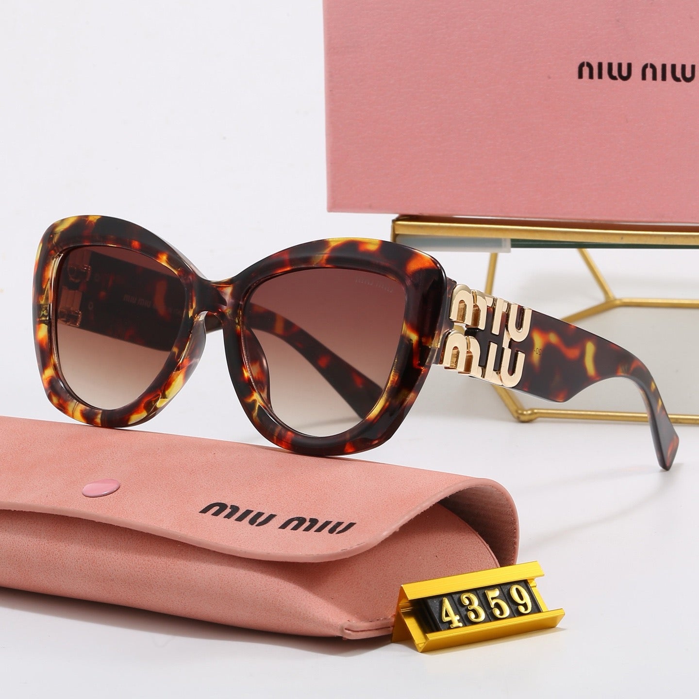 6-Color Stylish MM Letter Sunglasses