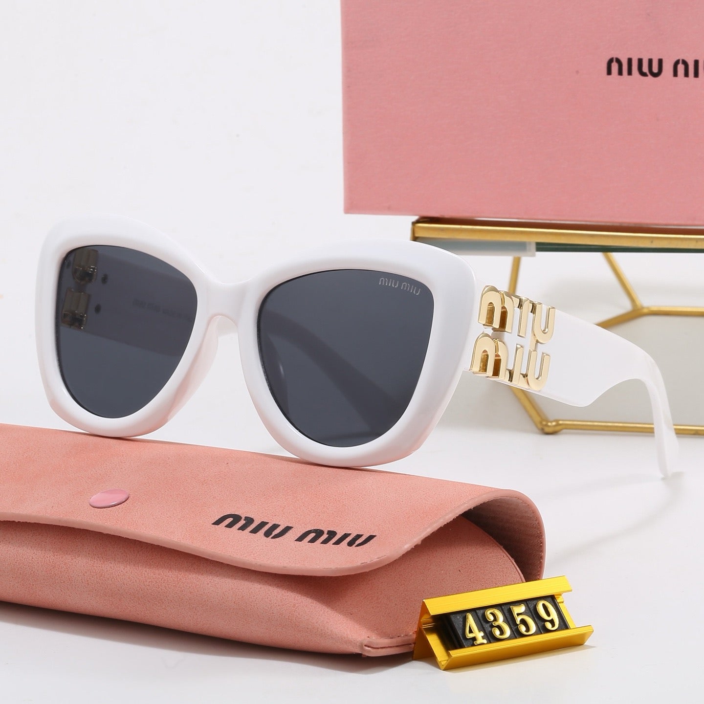 6-Color Stylish MM Letter Sunglasses