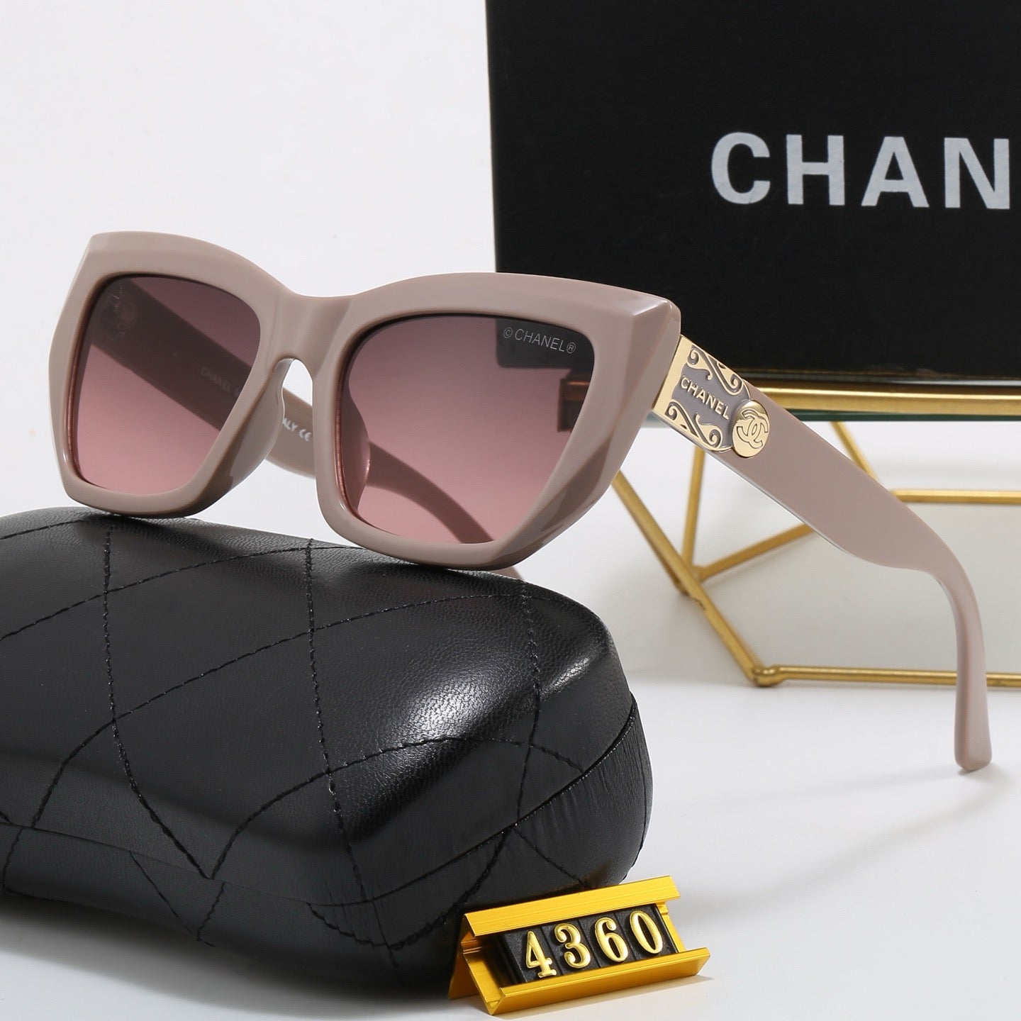 6-Color Stylish "CC" Letter Sunglasses