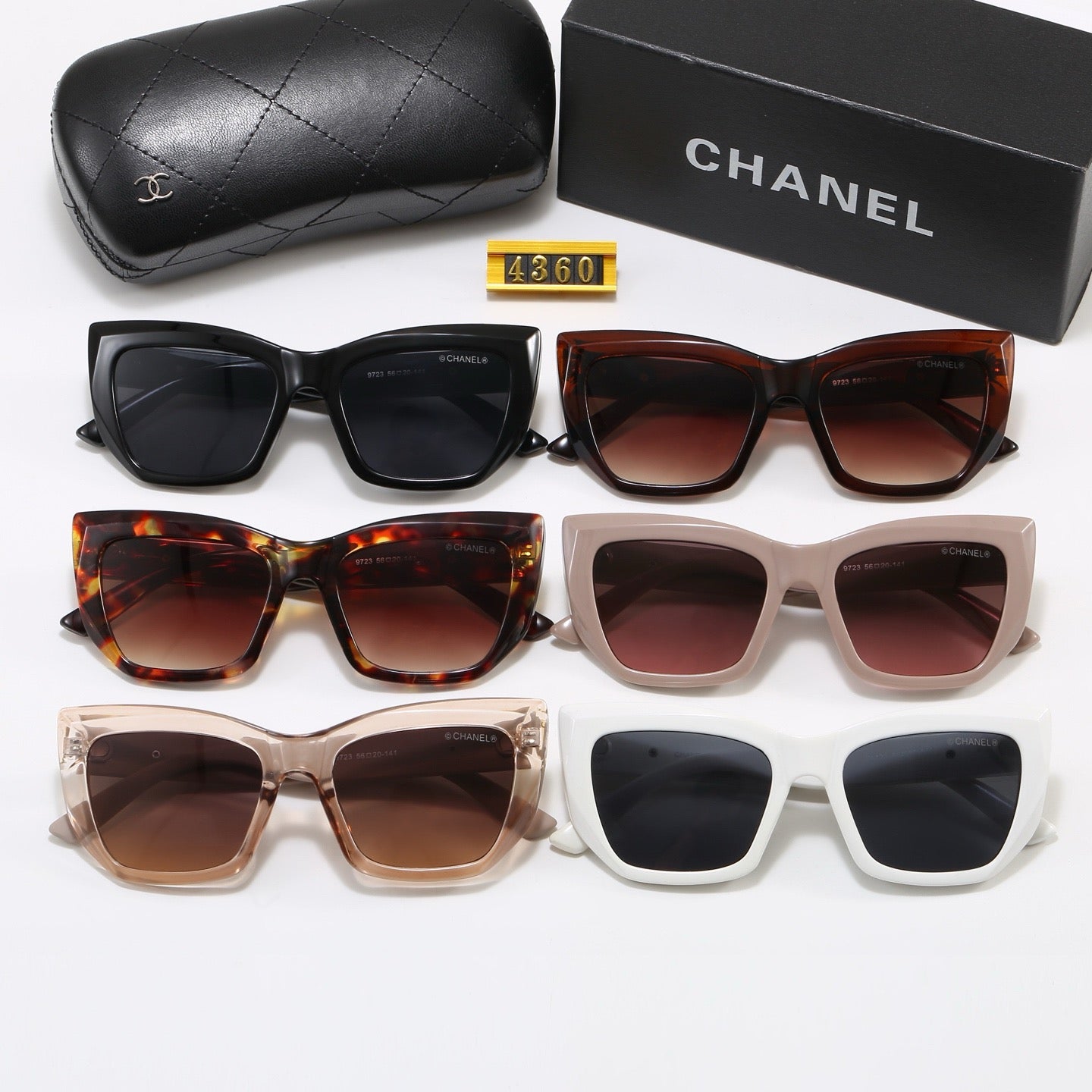 6-Color Stylish "CC" Letter Sunglasses