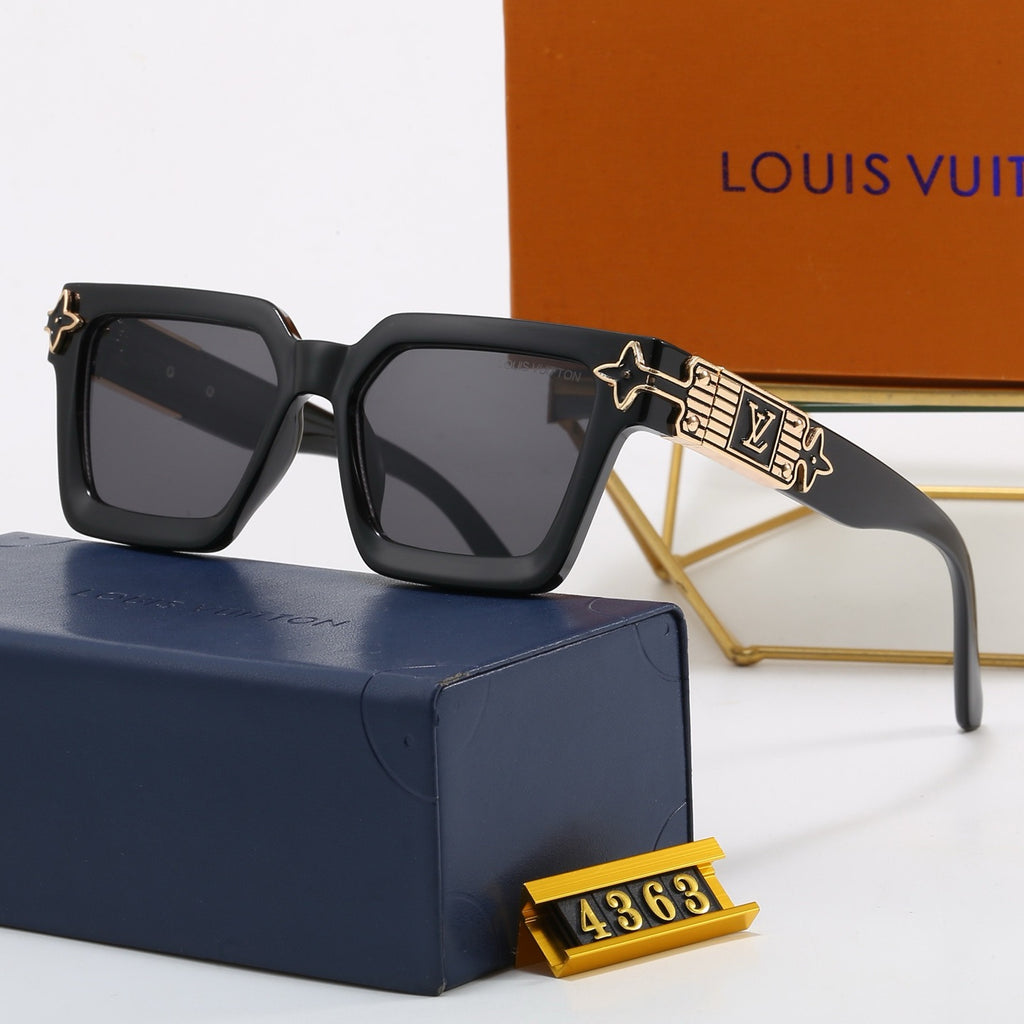 5-Color Stylish Four-Leaf Clover &amp; Letter Sunglasses
