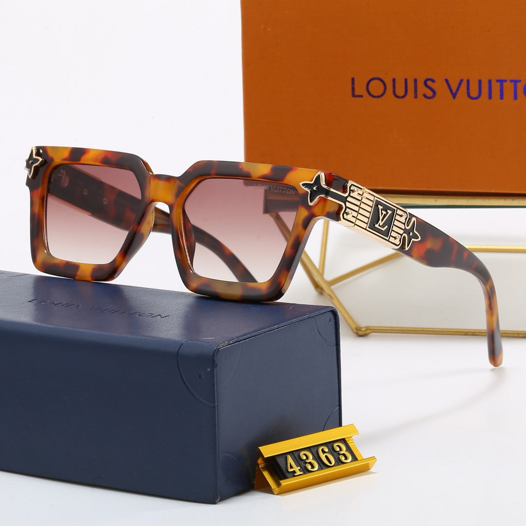 5-Color Stylish Four-Leaf Clover &amp; Letter Sunglasses