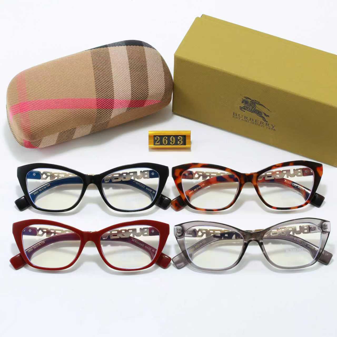 4-Color Stylish BU Letter Sunglasses