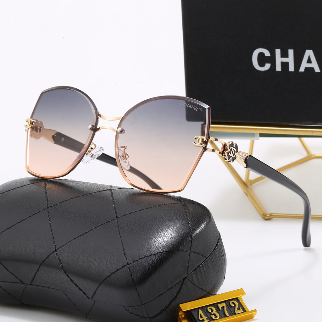 6-Color Stylish CC Letter Sunglasses