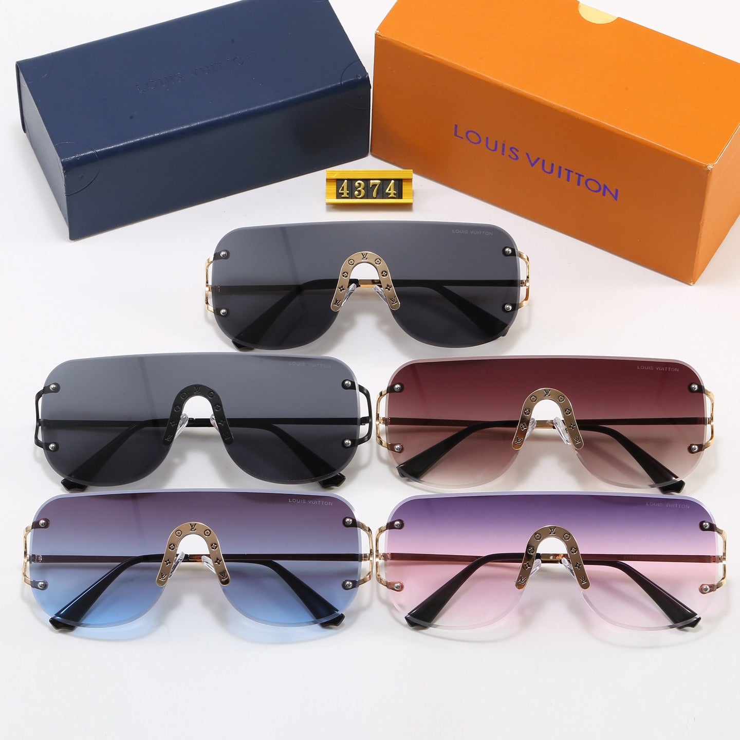 6-Color Stylish Four Leaf Clover Letter Sunglasses