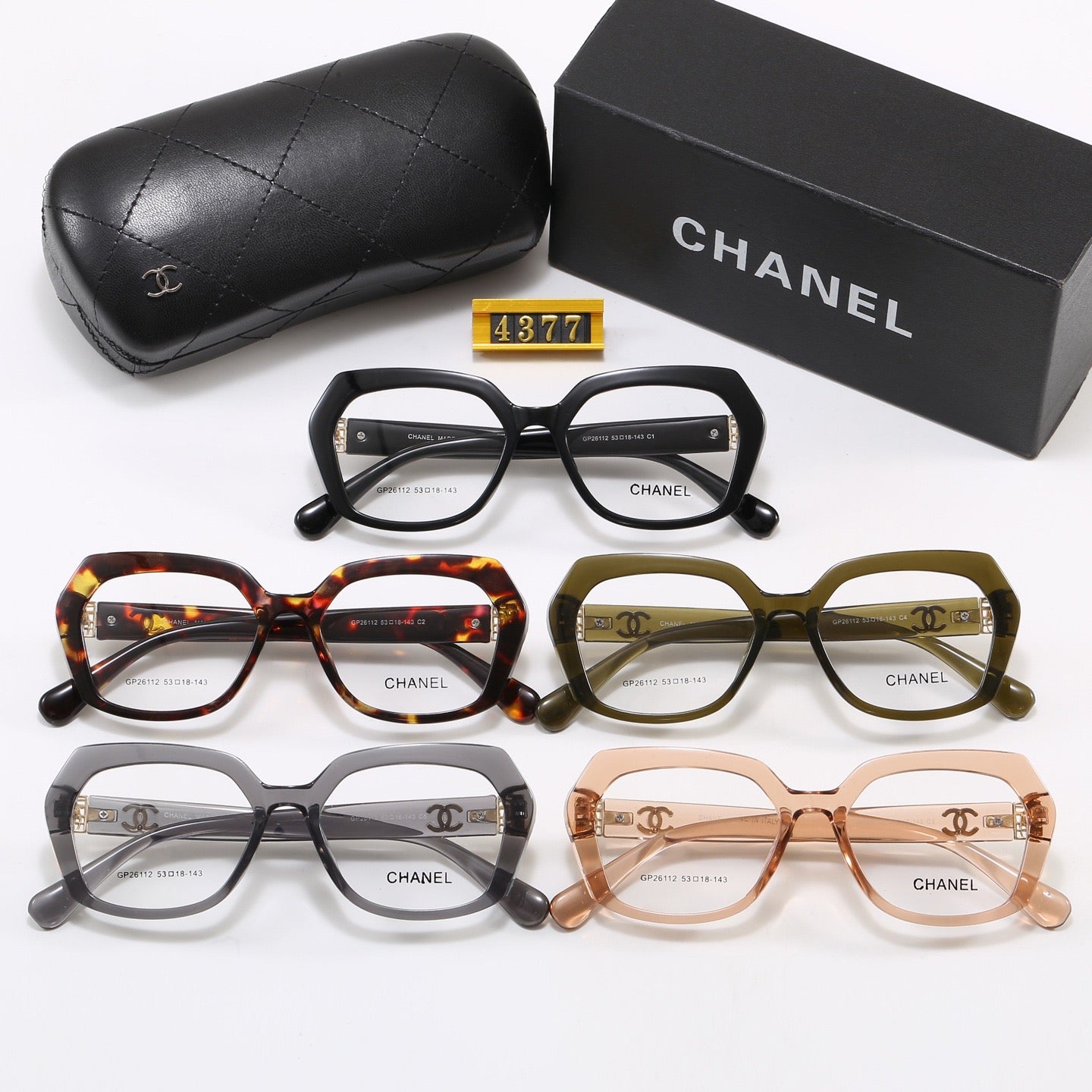 5-Color Stylish CC Letter Sunglasses
