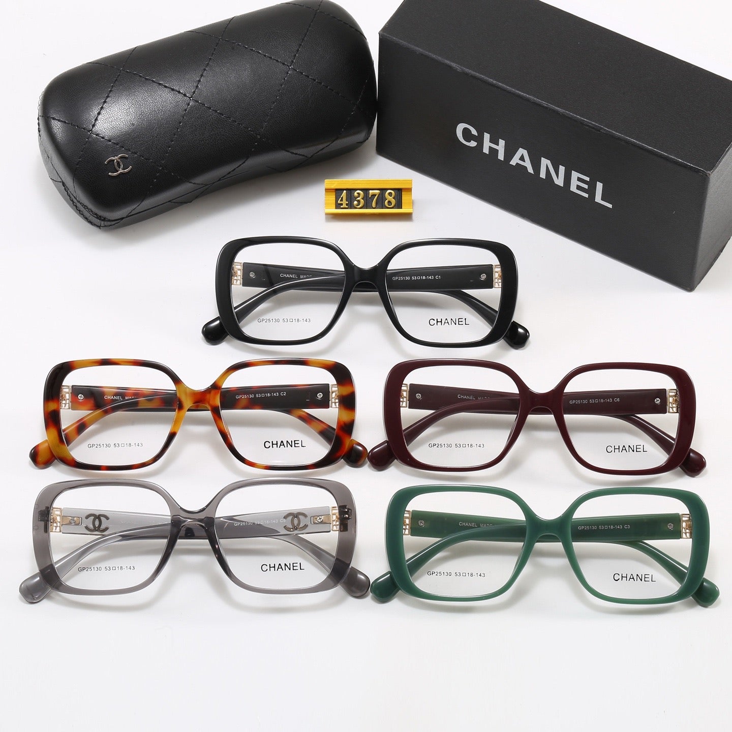 5-Color Stylish CC Letter Sunglasses