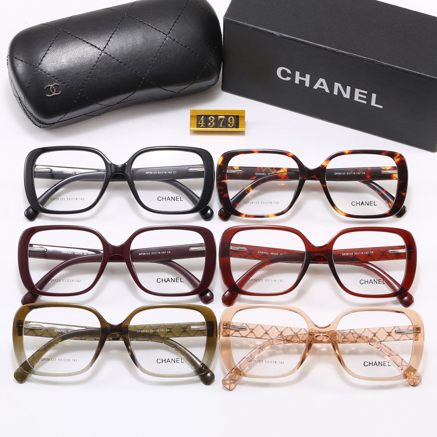 6-Color Stylish CC Letter Sunglasses