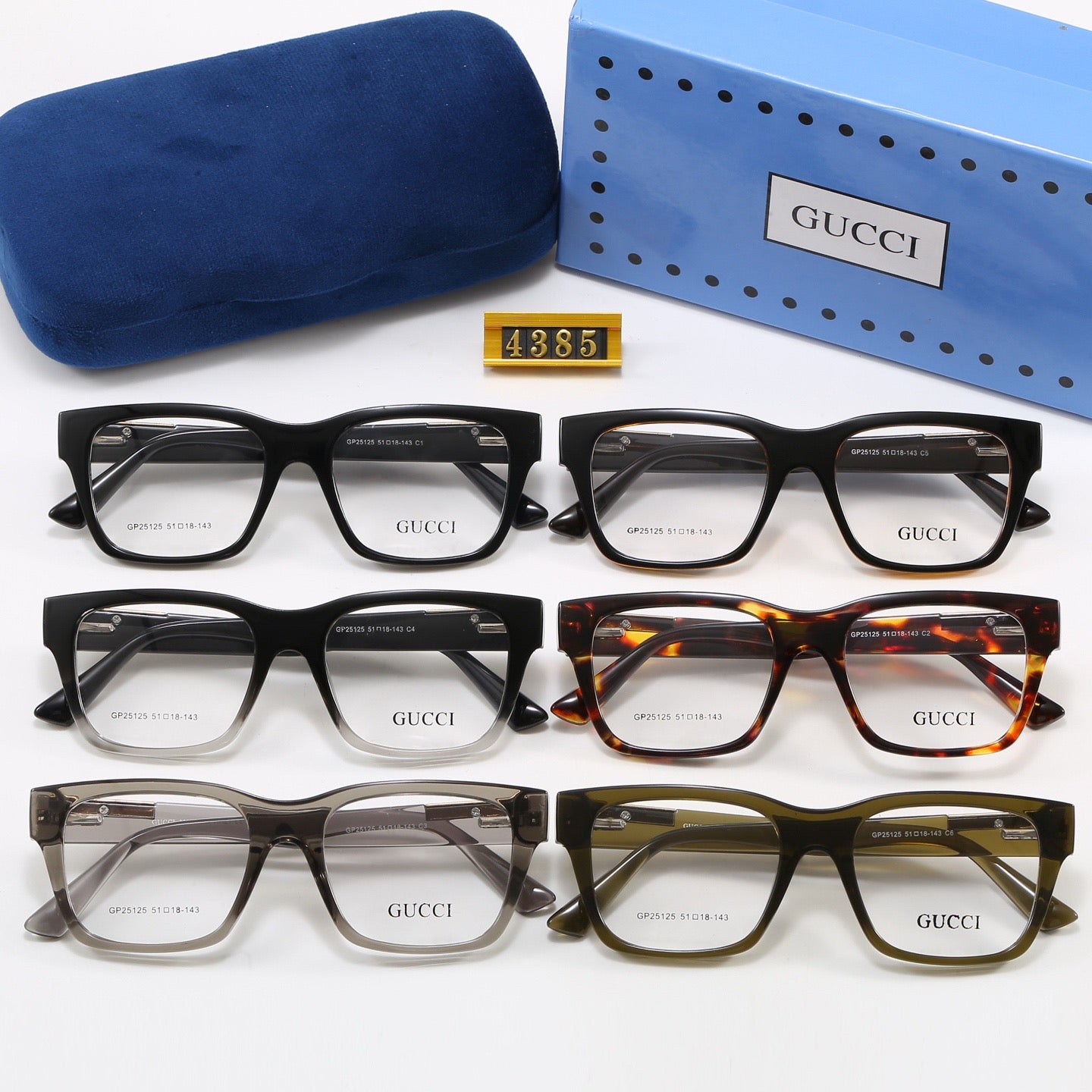 6-Color Stylish GG Letter Sunglasses